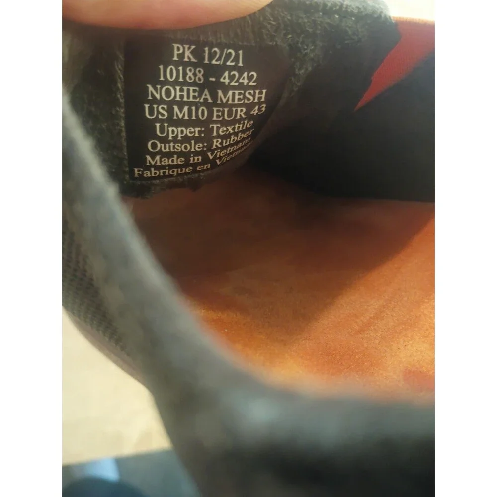 OluKai Nohea Mesh Dark Shadow Grey Slip-On Sneakers Mens 10 Vietnam Textile